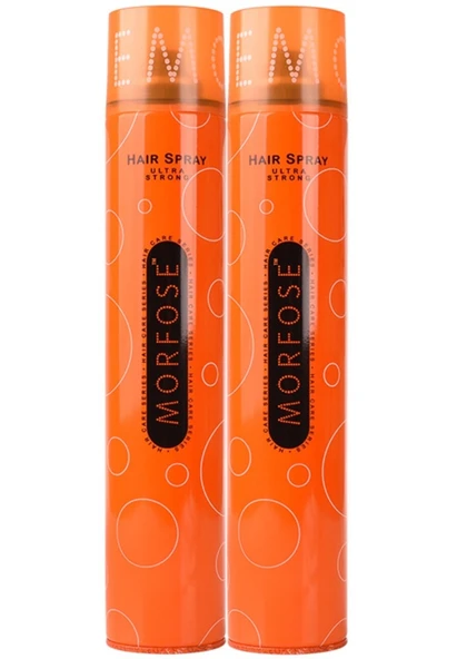 Morfose Saç Spreyi 400ML Ultra Sert (Turuncu) (2 Li Set)