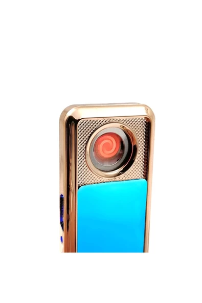 Lacivert Renkli Alevsiz Dumansız Kızaklı Usb Şarjlı Çakmak Mls-503 - 3