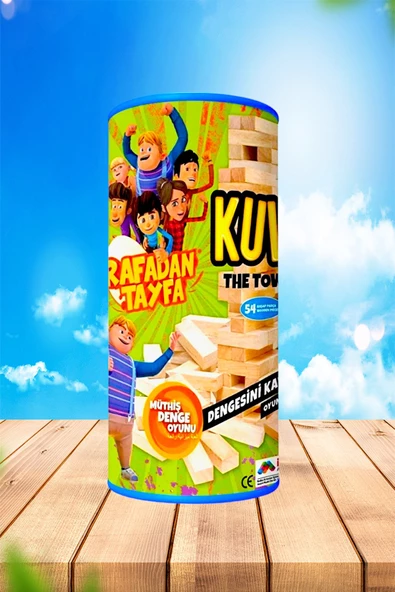 Redka Rafadan Tayfa Ahşap Kule Oyunu (Denge Oyunu) Jenga - 4
