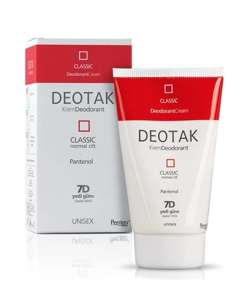 Deotak Normal Ciltler Için Klasik Krem Deodorant 35ml