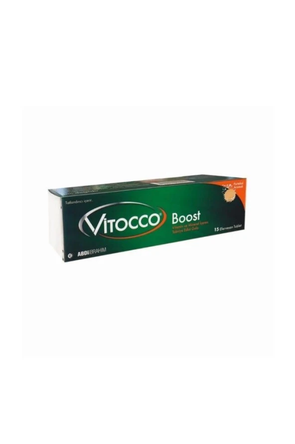 Vitocco Boost Portakal Aromalı 15 Efervesan Tablet (SKT:01/2025)