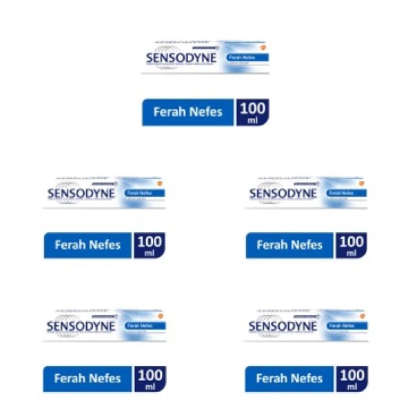 Sensodyne Ferah Nefes Diş Macunu 100 ml 5 Kutu