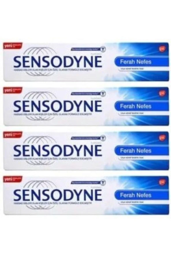 Sensodyne Ferah Nefes Diş Macunu 100 ml 4 Kutu
