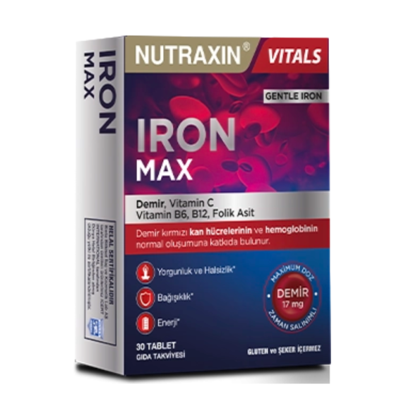 Nutraxin Iron Max 17 mg 30 Tablet