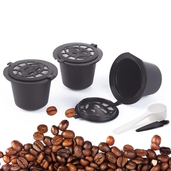 3 Adet Doldurulabilir Nespresso Kahve Kapsülü ( Yıkayıp Tekrar Kullanabilirsiniz.) - 2