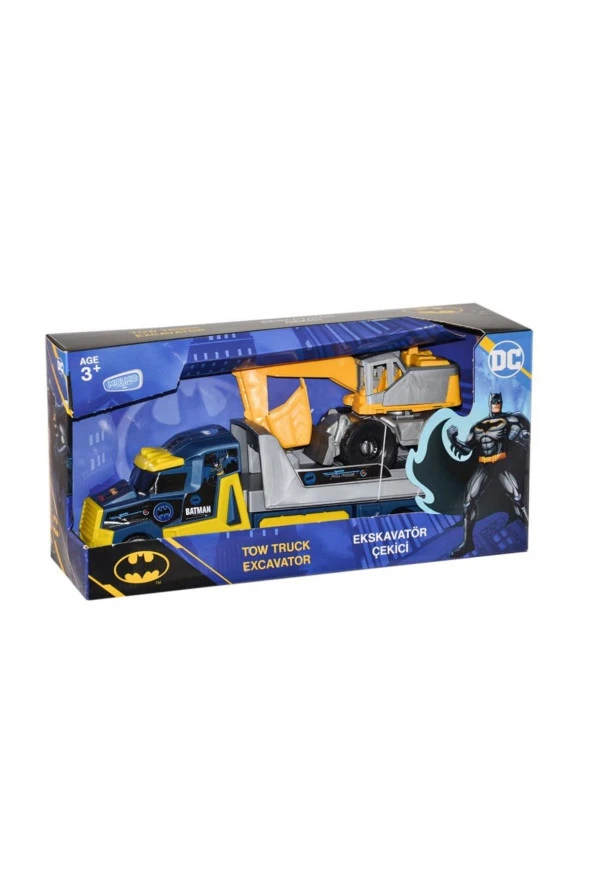 Batman Sürtmeli Iş Makinesi Çekici Taşıyıcı Oyun Seti