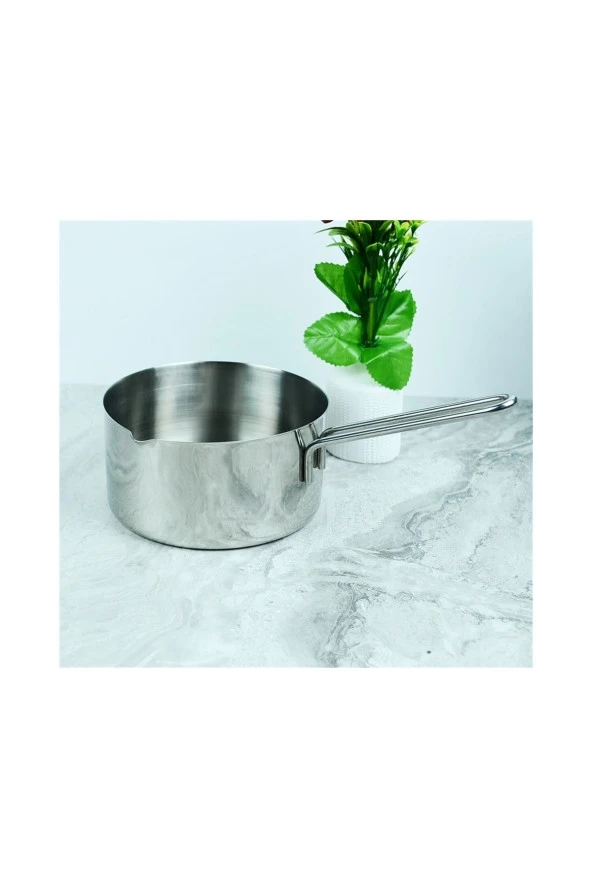 12 Cm Kaçerola Sosluk Ince Çelik 304 18/10ni Paslanmaz Sütlük