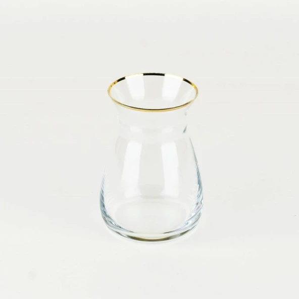 Glore Marsel 12 Parça 6 Kişilik Altın Yaldızlı Cam Çay Takımı 81200 - 5