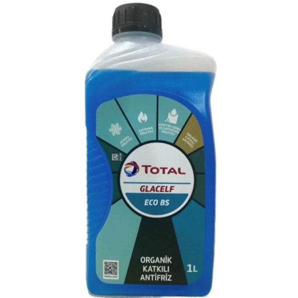 Total Glacelf Eco Bs Organik Katkılı Konsantre Antifriz Mavi 1 Litre