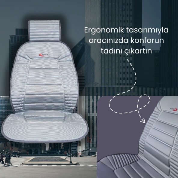 Space Bumerang Minder 2'li Set Gri / KLMNY56 PREMİUM - Resim 5