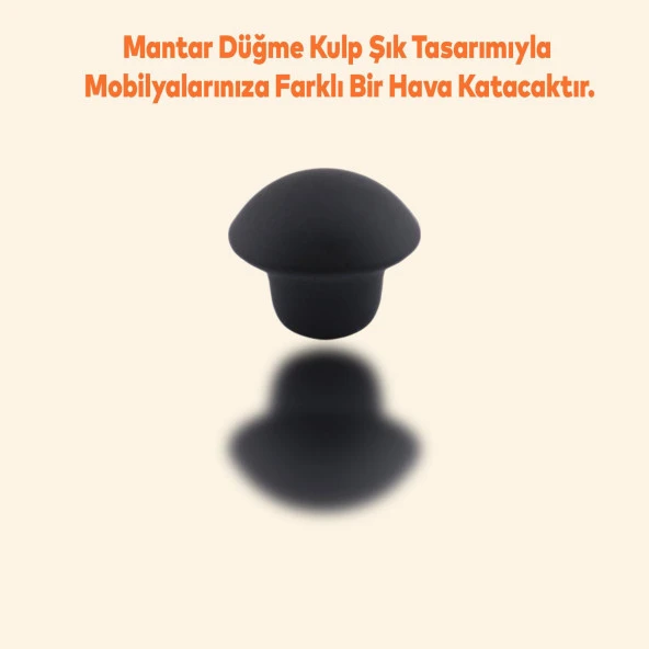 Düğme Kulp Dolap Mobilya Mutfak Dolabı Çekmece Dolap Kapak Kulpu Kulbu Metal Kulp Siyah - Resim 3