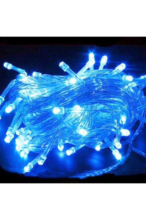 10 METRE 100 LED MAVİ LED IŞIK YILBAŞI AĞACI IŞIĞI 220 V MAVİ IŞIK MAVİ NOEL IŞIĞI YILBAŞI IŞIKLARI - Resim 3