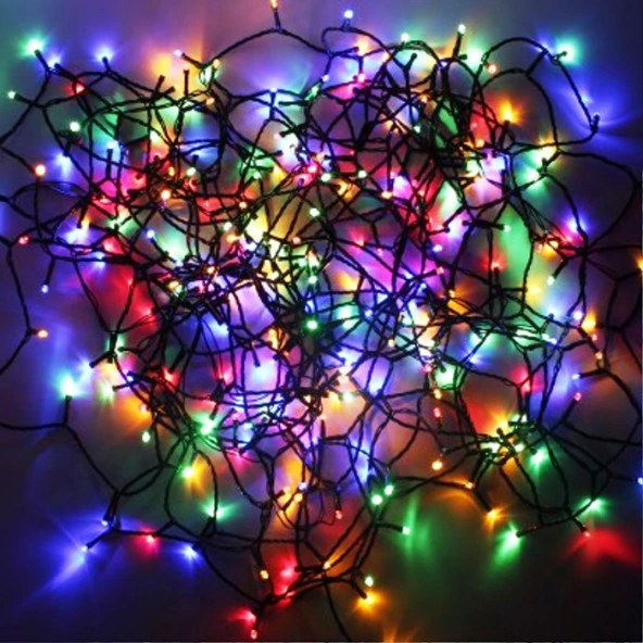 RENKLİ LED IŞIK 100 LED 4 METRE PİRİNÇ LED IŞIK RENKLİ LED IŞIK YILBAŞI AĞACI IŞIĞI PİRİNÇ LED DEKOR IŞIK - Resim 2