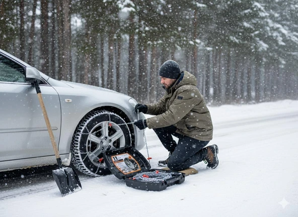 Space X Model 4x4 Güçlü Premium Lastik Kar Zinciri - Grup 38 - Resim 2