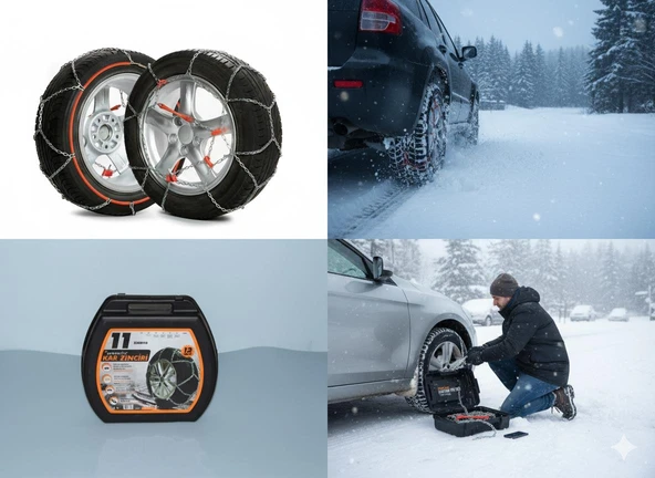 Space Space Premium Takmatik Kar Zinciri - Pratik ve Hızlı Montaj (Tüm Ebatlar İçin Grup 11) ürün görseli 1