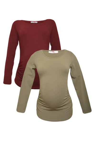 LuvmaBelly MYRA2303_2307 Hamile tshirt seti