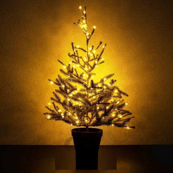 5 METRE GÜN IŞIĞI PİLLİ LED IŞIK GÜN IŞIĞI LED IŞIK YILBAŞI AĞACI IŞIĞI NOEL IŞIĞI WARM LİGHT CHRİSTMAS LED PARLAK PERİ LED IŞIK - Resim 4