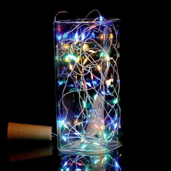 3 METRE RENKLİ PİLLİ LED IŞIK RENKLİ LED IŞIK RENKLİ YILBAŞI AĞACI IŞIĞI RENKLİ NOEL IŞIĞI CHRİSTMAS LED LİGHT PARLAK PERİ LED IŞIK - Resim 4