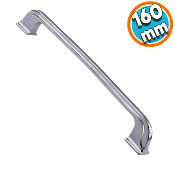 Mobilya Banyo Mutfak Dolabı Çekmece Dolap Kapak Kulpu Kulbu Metal Kulp Krom 160 mm