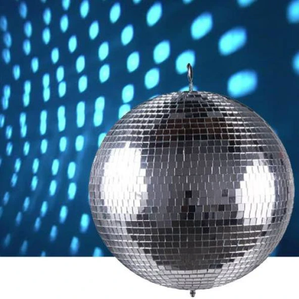 60 CM AYNALI DİSKO TOPU PROFESYONEL SERİ GERÇEK AYNALI DİSKO TOPU EL YAPIMI DEV BOYUT 60 CM ÇAPINDA DİSCO BALL - Resim 2