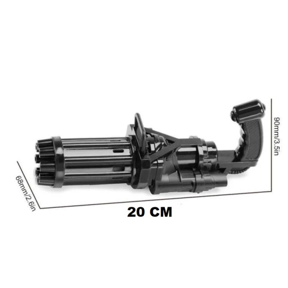 YILBAŞI HEDİYELERİ ÇOKLU KÖPÜK ATAN KÖPÜK TABANCASI BUBBLES GUN BALONCUK TABANCASI PİLLİ KÖPÜK MAKİNASI - Resim 5