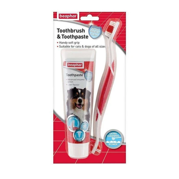 Beaphar Toothbrush Köpek Diş Fırçası ve Diş Macunu Seti