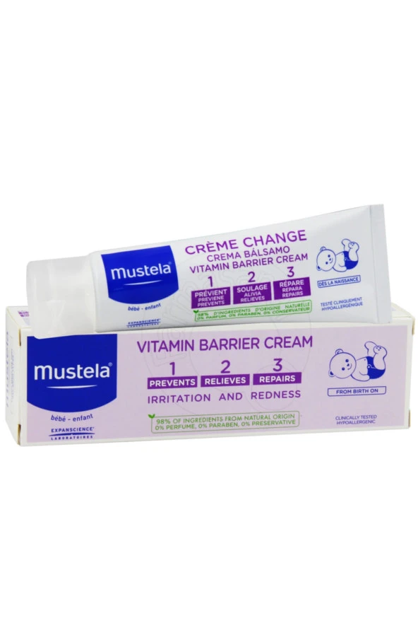 Mustela Vitamin Barrier 1.2.3 Pişik Kremi 50 ml