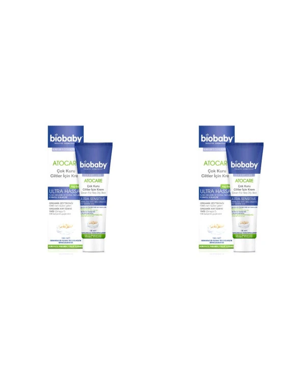 Biobaby Kuru ve Atopik Ciltler İçin Krem 100 ml 2 Kutu