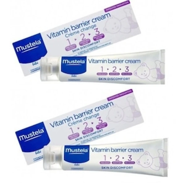 Mustela Vitamin Barrier 1.2.3 Pişik Kremi 50 ml 2 Kutu