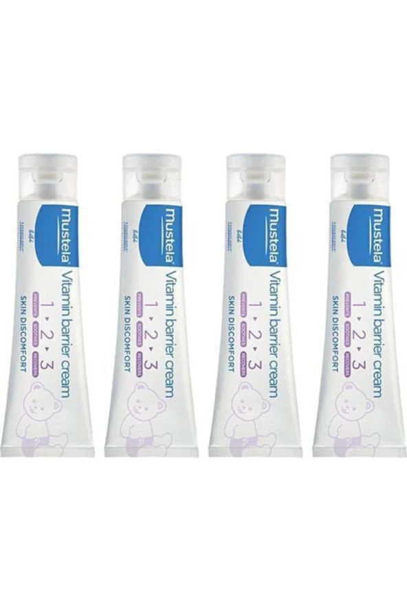 Mustela Vitamin Barrier 1.2.3 Pişik Kremi 50 ml 4 Kutu