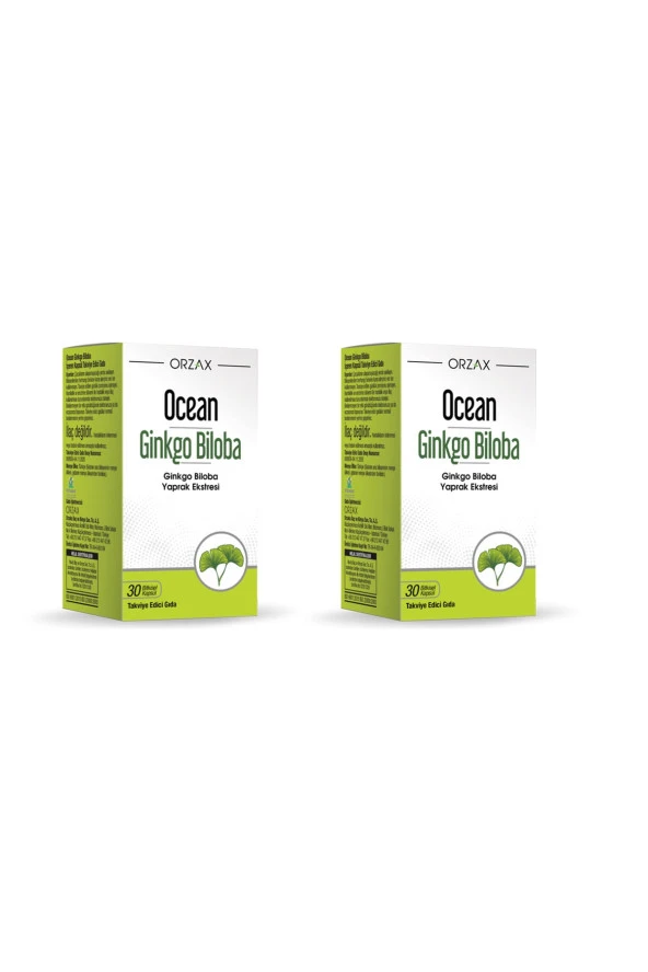 Ocean Ginkgo Biloba 30 Kapsül 2 Kutu ürün görseli