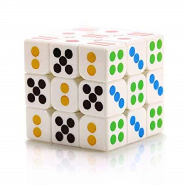3X3 ZAR ZEKA KÜPÜ 3X3 ZAR SABIR KÜPÜ ZAR RUBİKS CUBE 3X3 ZEKA KÜPÜ AKIL OYUNLARI TAKILMA YAPMAYAN KÜP - Resim 3