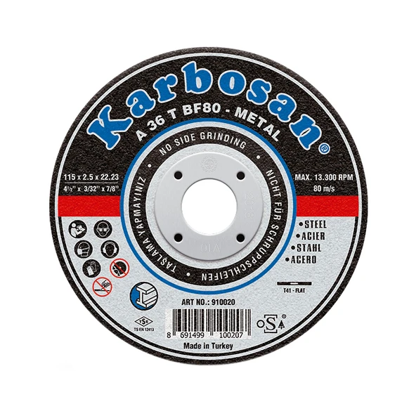 Karbosan Metal Kesici Taş 115x3.0x22.23 ürün görseli