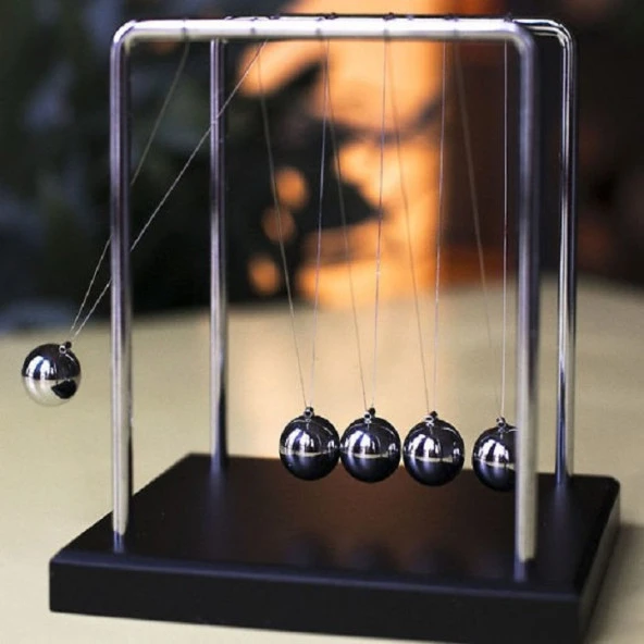 NEWTON BALANCE BALLS MANYETİK STRES TOPLARI STRES TOPU MASA DEKOR OBJE SEVGİLİLER GÜNÜNE ÖZEL HEDİYE - 2