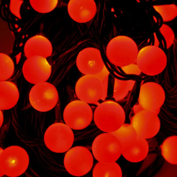 KIRMIZI TOP LED IŞIK KIRMIZI IŞIK KIRMIZI TOP IŞIK RED LİGHT LED SEVGİLİLER GÜNÜNE ÖZEL DEKOR LED IŞIK - Resim 2