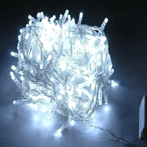 WHİTE COLORS LED LİGHT 10 METRE BEYAZ LED IŞIK BEYAZ İP LED IŞIK KABLO IŞIK 220V FİŞLİ BEYAZ IŞIK - 3
