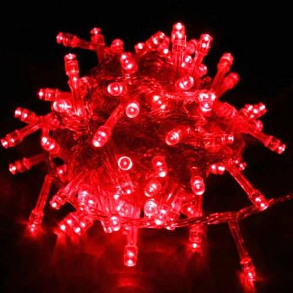 RED COLORS LED LİGHT 10 METRE KIRMIZI LED IŞIK KIRMIZI İP LED IŞIK KABLO IŞIK 220V FİŞLİ KIRMIZI IŞIK ürün görseli