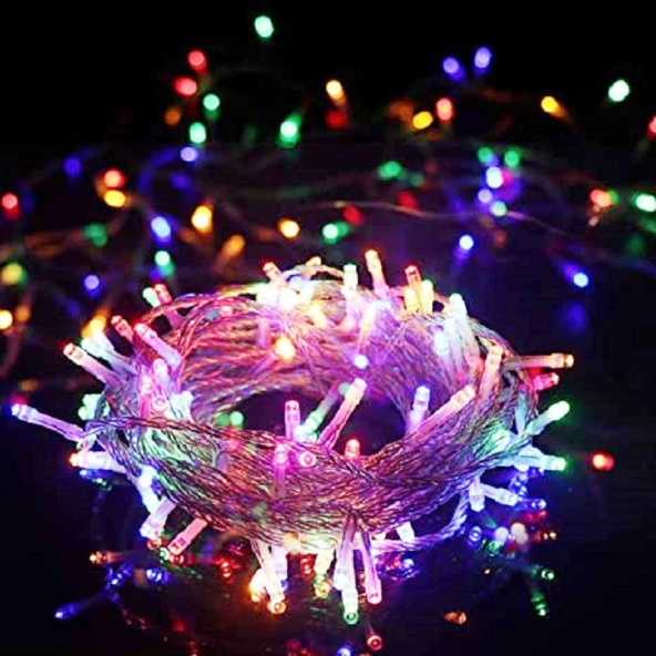 YENİ ÜRÜN 200 LED 14 METRE MULTİ COLORS LED LİGHT RENKLİ LED IŞIK RENKLİ İP LED IŞIK FİŞLİ RENKLİ IŞIK - 2
