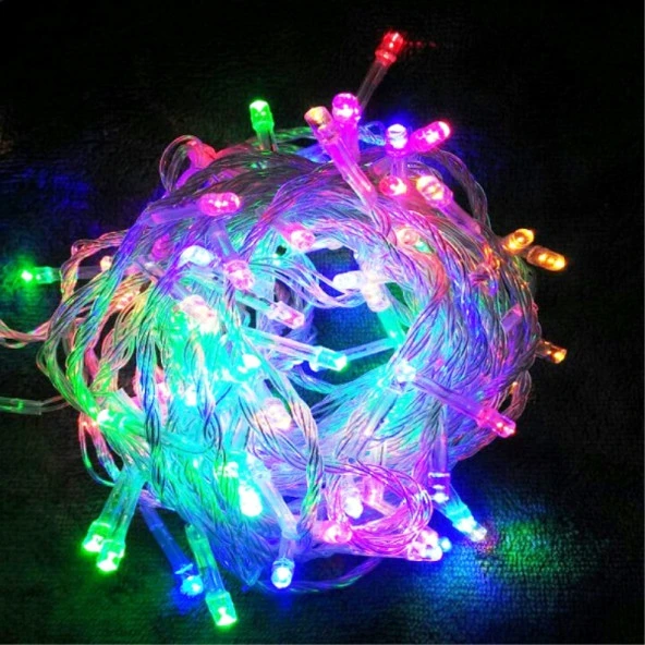 YENİ ÜRÜN 200 LED 14 METRE MULTİ COLORS LED LİGHT RENKLİ LED IŞIK RENKLİ İP LED IŞIK FİŞLİ RENKLİ IŞIK - 3