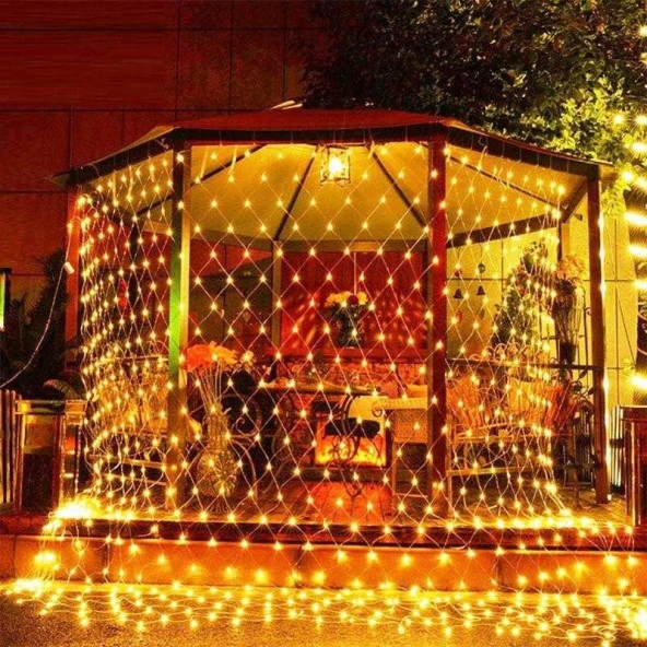 DEKOR RAMAZAN IŞIKLARI AĞ LED IŞIK GÜN IŞIĞI AĞ LED IŞIK EKLEMELİ WARM LİGHT LED IŞIK ÖRÜMCEK AĞI IŞIĞI - 3
