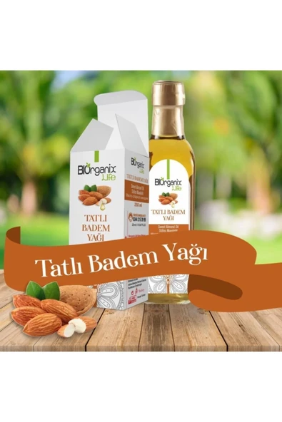 BİORGANİX LİFE Tatlı Badem Yağı 100 Ml-Sweet Almond Oil - Resim 2