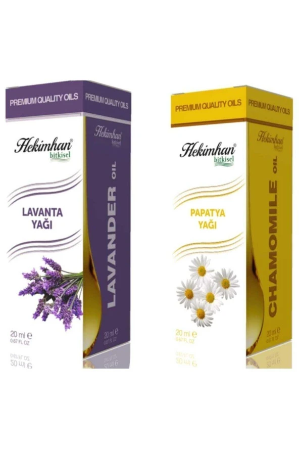 HEKİMHAN Lavanta Yağı 20 Ml Ve Papatya Yağı 20 Ml Avantaj Paketi