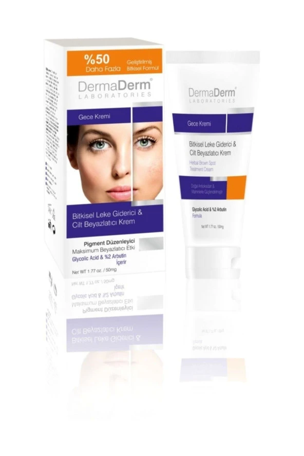 DERMADERM Leke Giderici Gece Kremi 100 Gr + Leke Giderici Gündüz Kremi 100 Gr - 3