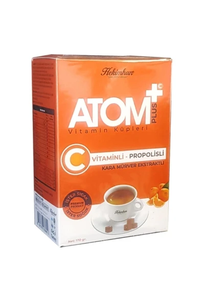 HEKİMHAN Atom Çayı Atom Plus Vitamin Küpleri C Vitamin + Propolis Atom Küpü ürün görseli