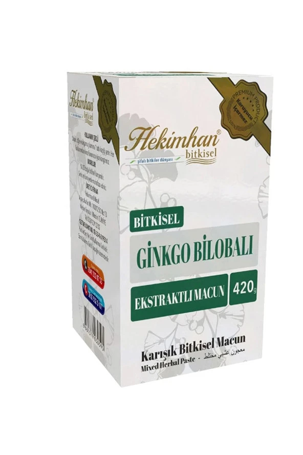 KUVVET MARKA Hekimhan Ginkgo Biloba Macunu (Sinir Sistemi ) 420 G - 1