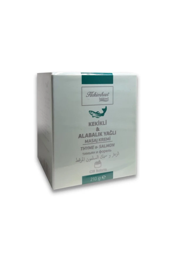 HEKİMHAN Kekikli & Alabalık Yağlı Masaj Kremi 210 Gr