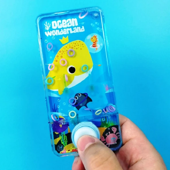 YELLOW OKYANUS DÜNYASI SULU HALKA OYUNU TRANSPARENT WATER RİNG GAME WATER RİNG OCEAN WORLD FOR KİDS ürün görseli