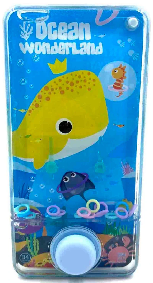 YELLOW OKYANUS DÜNYASI SULU HALKA OYUNU TRANSPARENT WATER RİNG GAME WATER RİNG OCEAN WORLD FOR KİDS - Resim 5