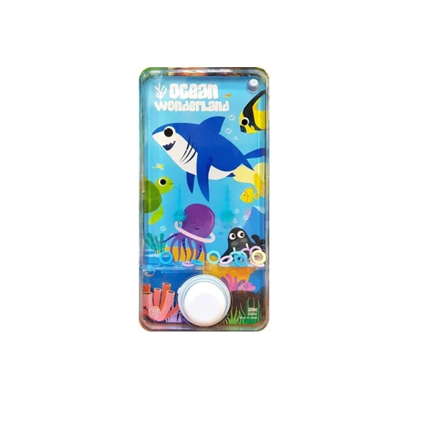 BLUE WATER RİNG GAME WATER RİNG OKYANUS DÜNYASI SULU HALKA OYUNU TRANSPARENT OCEAN WORLD FOR KİDS - Resim 4