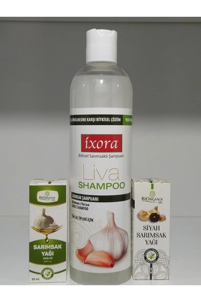 BİORGANİX LİFE Sarımsaklı Şampuan + Sarımsak Ve Siyah Sarımsak Yağı ürün görseli 1